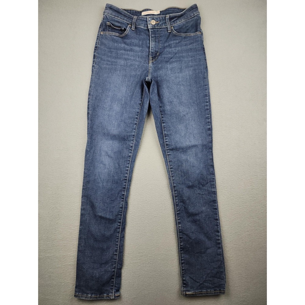 Levi's Classic Mid Rise Skinny Jeans Womens 6 28x30 Blue Stretch Denim Mid Wash